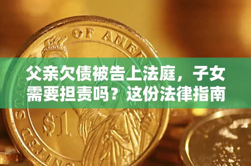 北京父亲欠债被告上法庭，子女需要担责吗？这份法律指南必须看完
